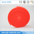 Manufacturer bright Orange color pvc coated nylon and polyester webbing